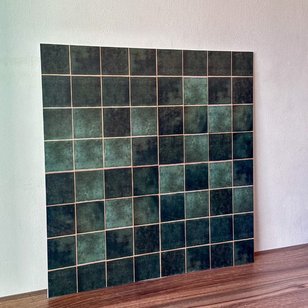 azulejo verde cuadrado 50x50cm